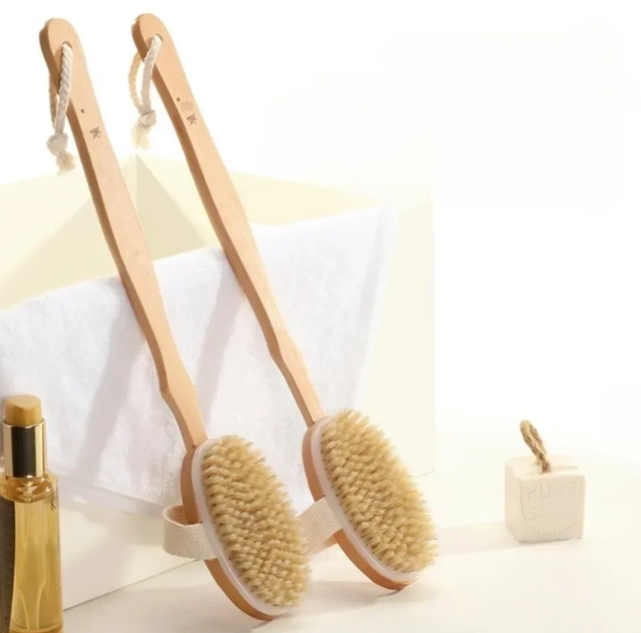 Elderly Assist Body Scrubber Long-Handle Brush