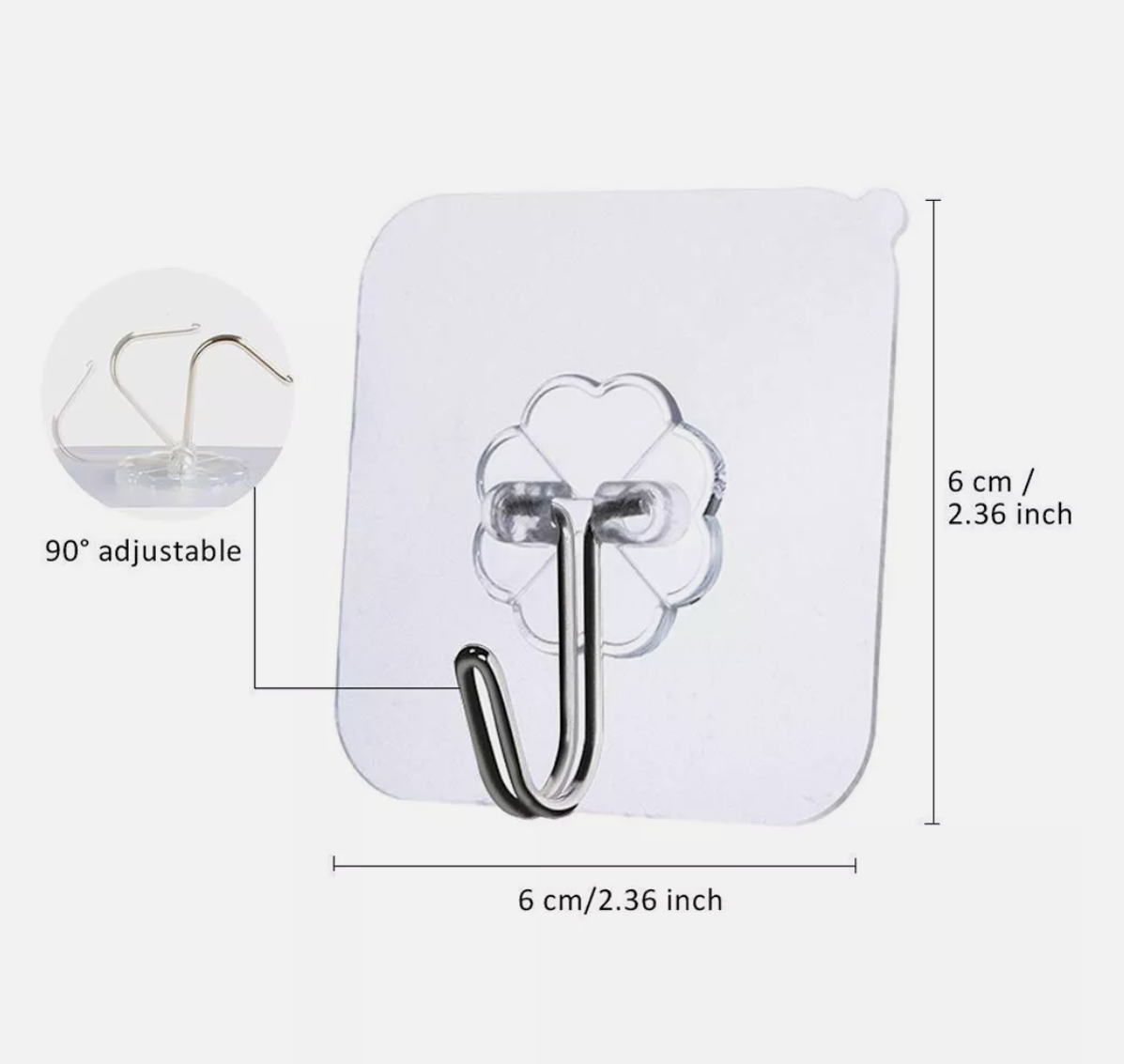12 pack EasyHooks© for the SafeStep© Shower Mat
