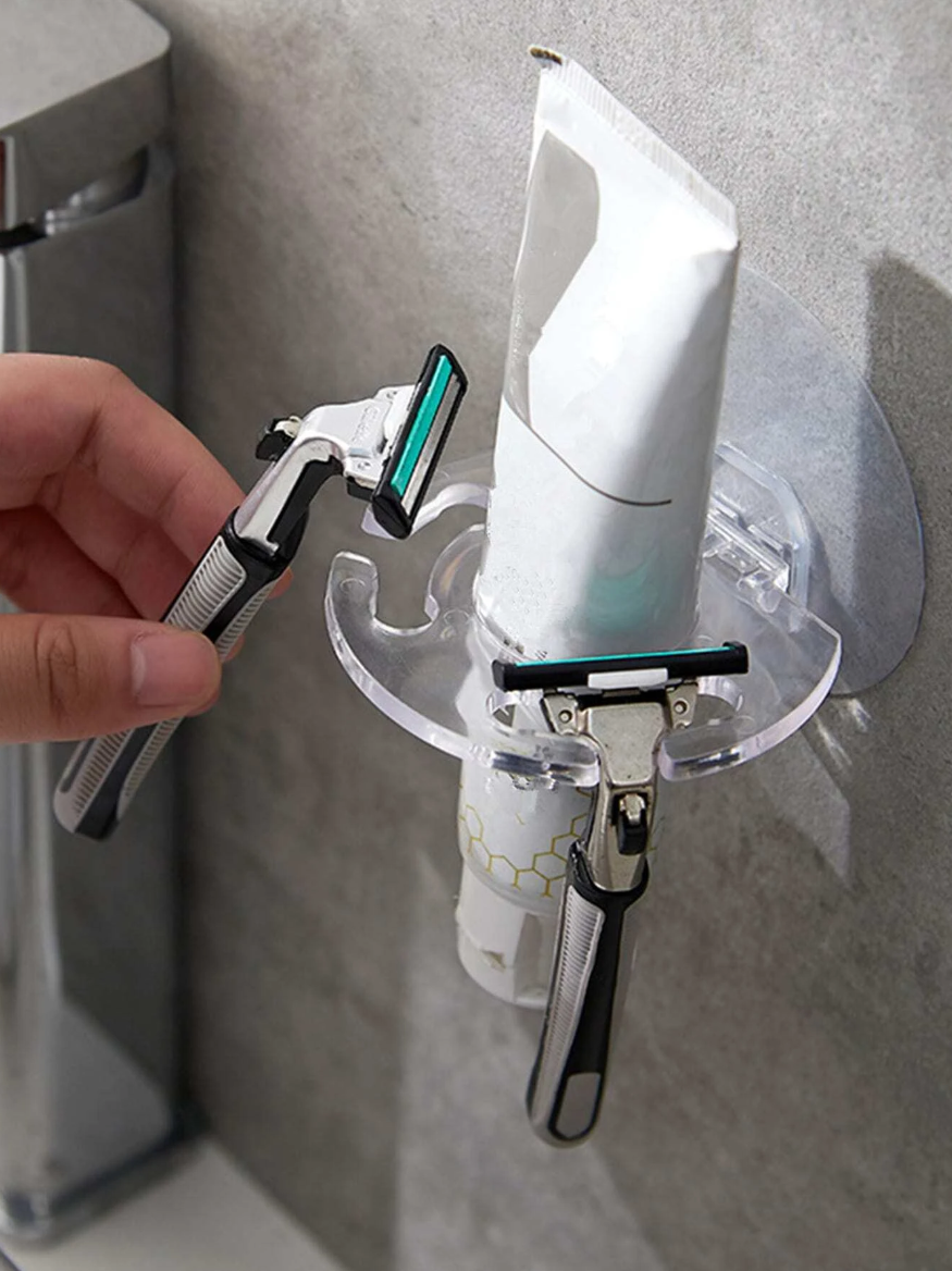 Easy Wall Mount-Holder (Toothbrush/Toothpaste/Shaver)