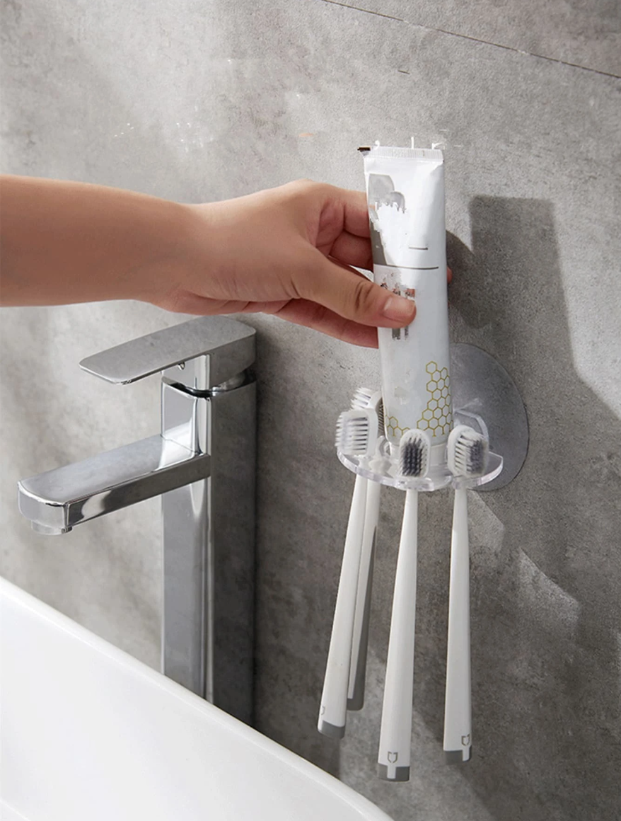 Easy Wall Mount-Holder (Toothbrush/Toothpaste/Shaver)